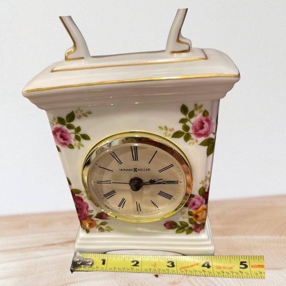 Very Nice Vintage Howard Miller Mantel Clock w/Alarm - Picture 8 of 11